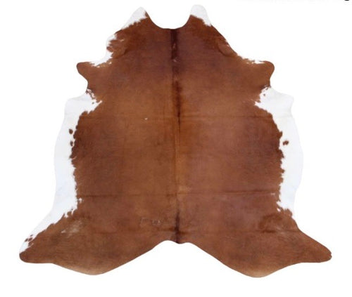 Cowhide Rug | Brown + White