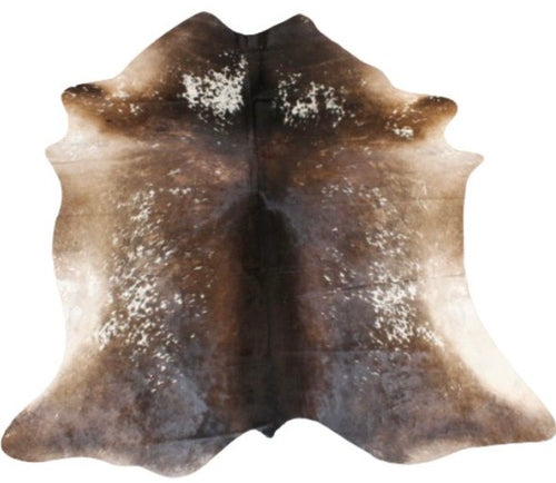 Cowhide Rug | Speckled Brown + White