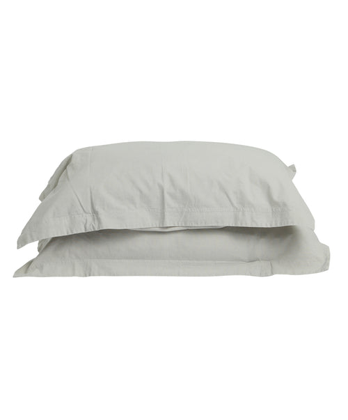 Pony Rider Organic Canvas Standard Pillowcase Set - Stone