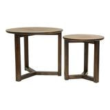 Osko Set of 2 Side Tables - Walnut